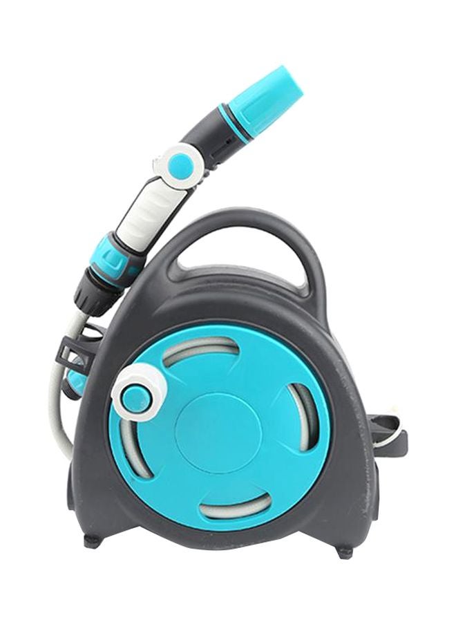 Generic Retractable Gardening Water Hose Blue/Black/Grey 36x14x36cm - Image 1