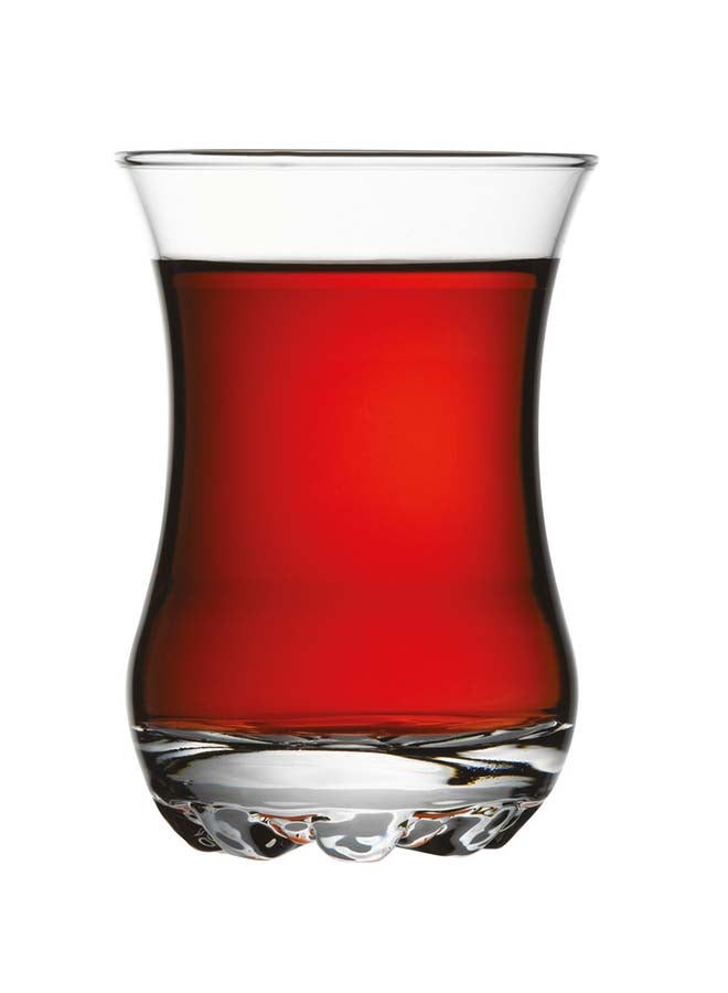 باساباتشي مجموعة كؤوس زجاجية سيلفانا من 6 قطع شفاف 6 x 110ملليلتر - Image 2