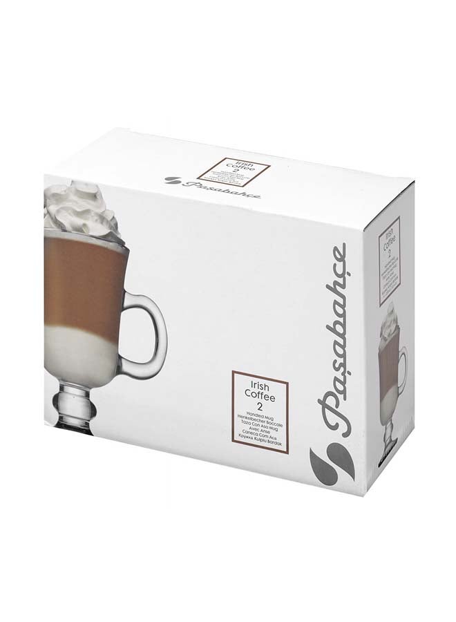 باساباتشي مجموعة مجات قهوة أيريش مكونة من قطعتين شفاف - Image 2