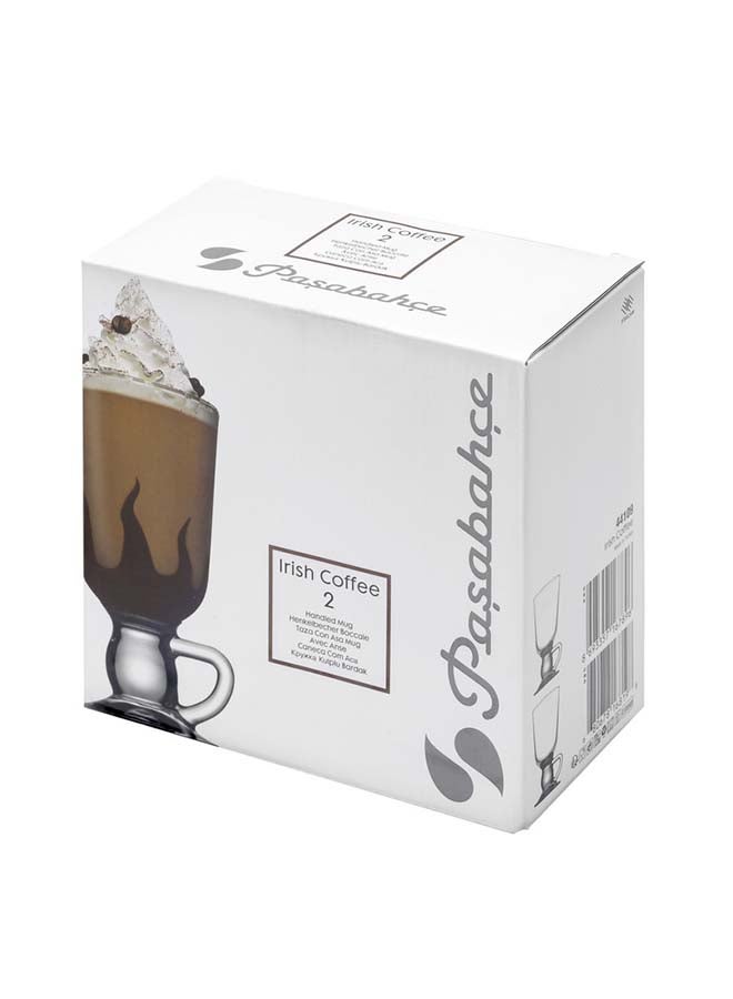 باساباتشي مجموعة مجات قهوة أيريش مكونة من قطعتين شفاف 280ملليلتر - Image 2