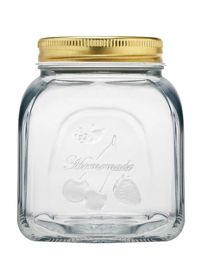 Pasabahce Premium Jar Clear/Gold 0.5Liters - Image 2