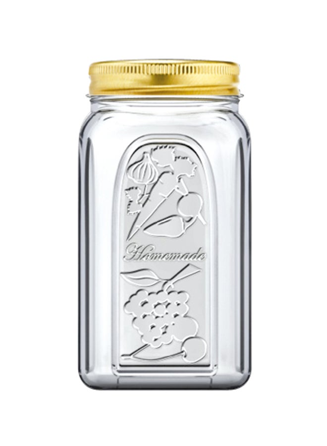 Pasabahce Premium Jar Clear/Gold 1.5Liters