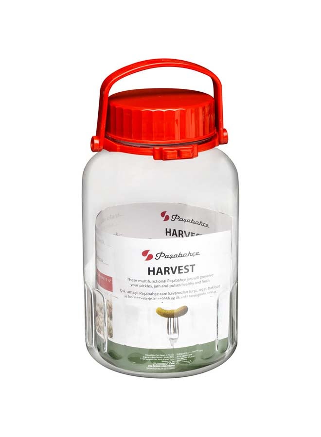 باساباتشي مرطبان هارفست شفاف/ أحمر 5لترات - Image 1