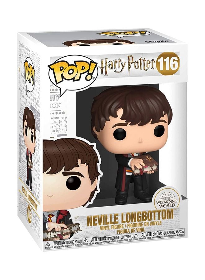 فانكو - بوب! مجسم برأس هزاز لشخصية نيفيل يحمل كتاب الوحش من فيلم "Harry Potter" طراز FU48068 - Image 1
