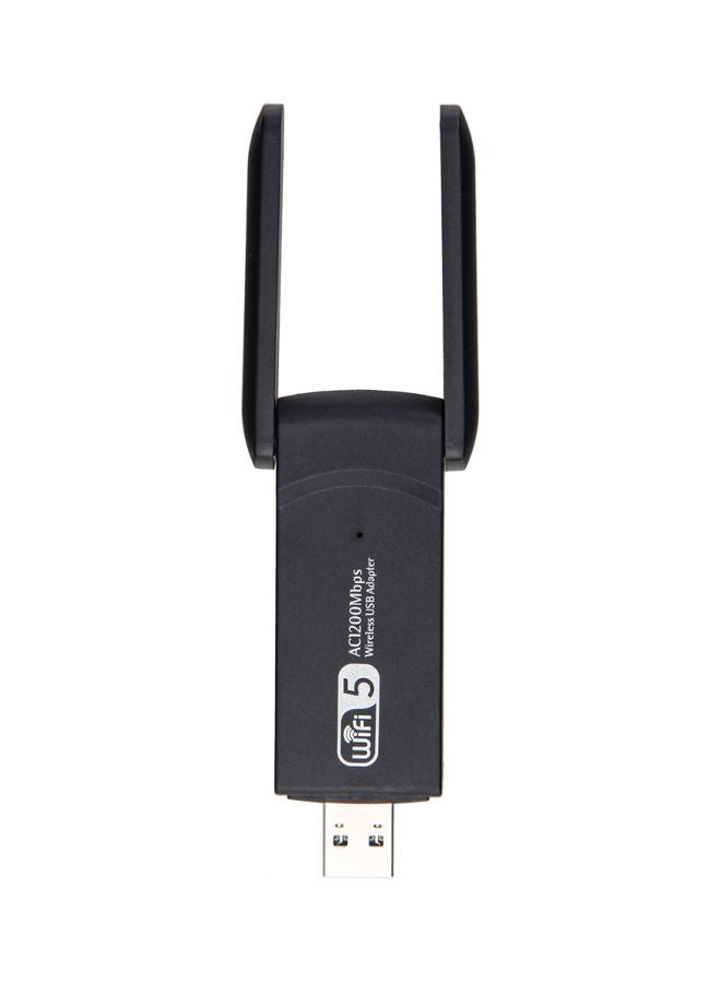 Dual Band Wireless USB Adapter Black  - Image 1