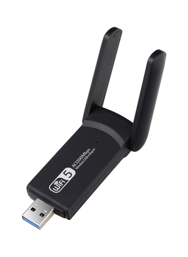 Dual Band Wireless USB Adapter Black  - Image 2