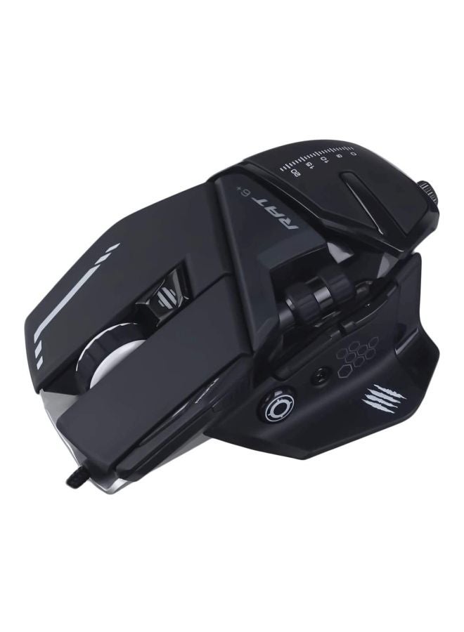 Mad Catz - R.A.T. 6+ Wired Optical Gaming Mouse Black - Image 1