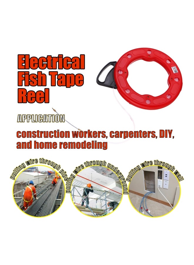 Generic Fiberglass Fish Tape Reel Puller 30meter 30meter  - Image 4