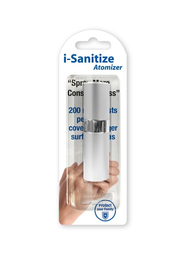 i-Sanitize Atomizer Refillable Spray Bottle Silver 10ml