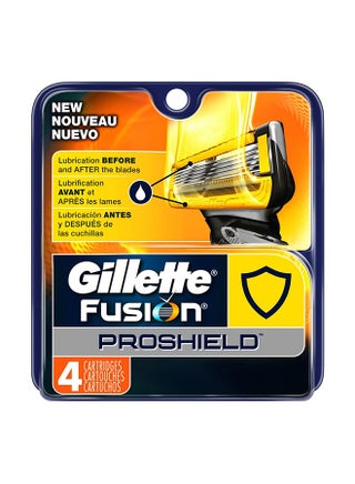 Fusion Proshield Razor Blade Refills, Count 4 Multicolour 24grams - v1592729005/N30689482A_1