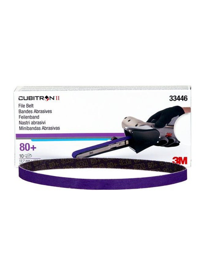 3M 10-Piece Cubitron II File Belt Set Purple