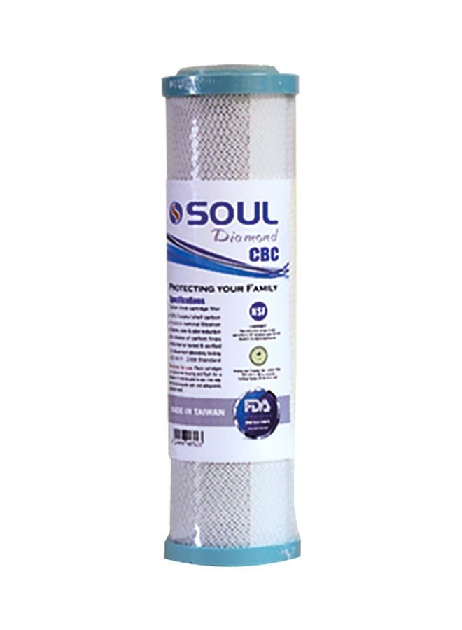Soul Diamond CBC Water Filter Cartridge White 25centimeter 