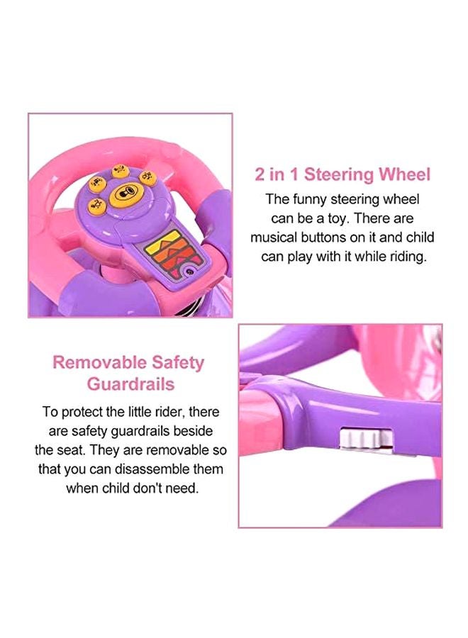 Cool Baby 3-In-1 Push And Pedal Ride On Car 23x17x33inch - Image 4