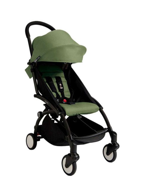 YOYO Complete Stroller Set - Black Frame With Colour Pack, 6+ Months - Peppermint