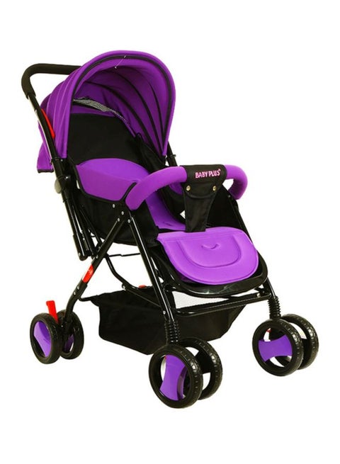 Single Stroller - Purple/Black