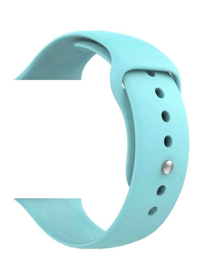 MARGOUN - Apple Watch Band 42mm/44mm/45mm Silicone Sport Watch Strap Light Blue - Image 1