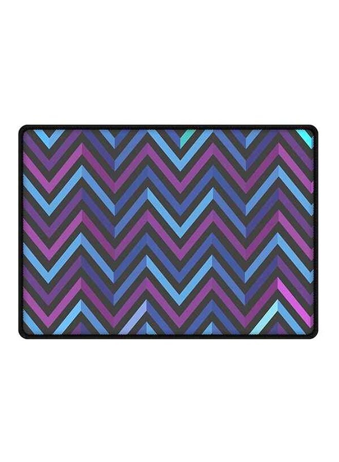 ستايلايزد لوحة ماوس مزينة بتصميم متعرج بارز بألوان قاتمة مع قاعدة من المطاط مضادة للانزلاق متعدد الألوان