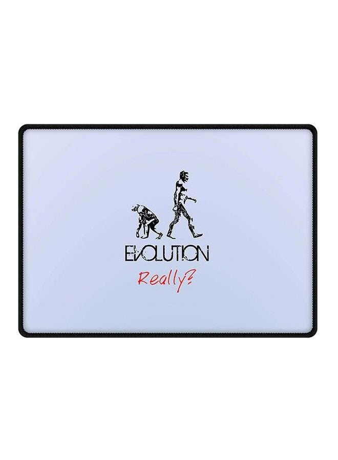 ستايلايزد لوحة ماوس مطبوع عليها عبارة "Evolution, Really" مع قاعدة من المطاط مضادة للانزلاق متعدد الألوان