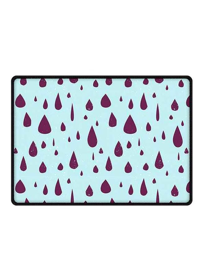 Stylizedd Hard Rain Mouse Pad With Non Slip Rubber Base Multicolour