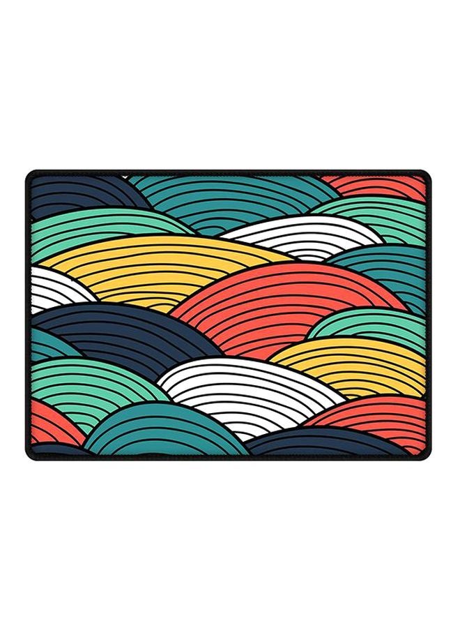 ستايلايزد لوحة ماوس بطبعة ألوان بنمط منسوج ومزودة بقاعدة مطاطية مضادة للانزلاق متعدد الألوان