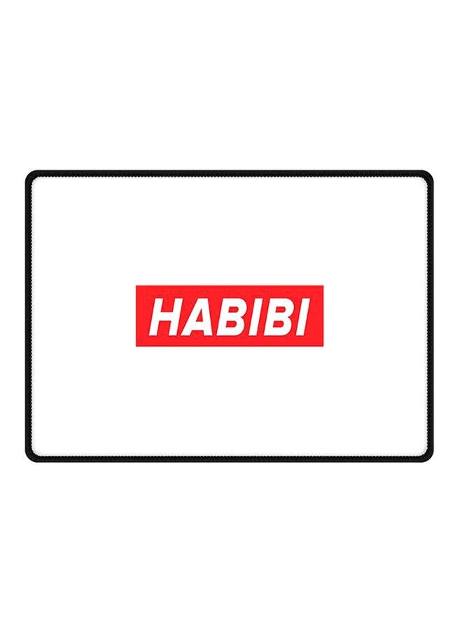 Stylizedd Habibi Mouse Pad With Non Slip Rubber Base White
