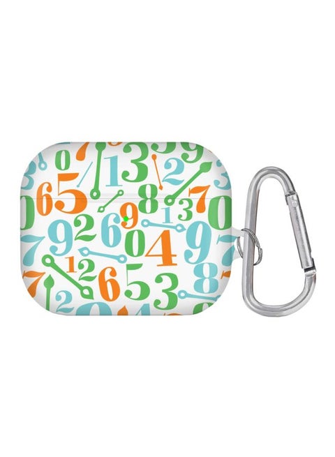 Clockwork Counting Printed Apple AirPods Pro Case With Carabiner Multicolour