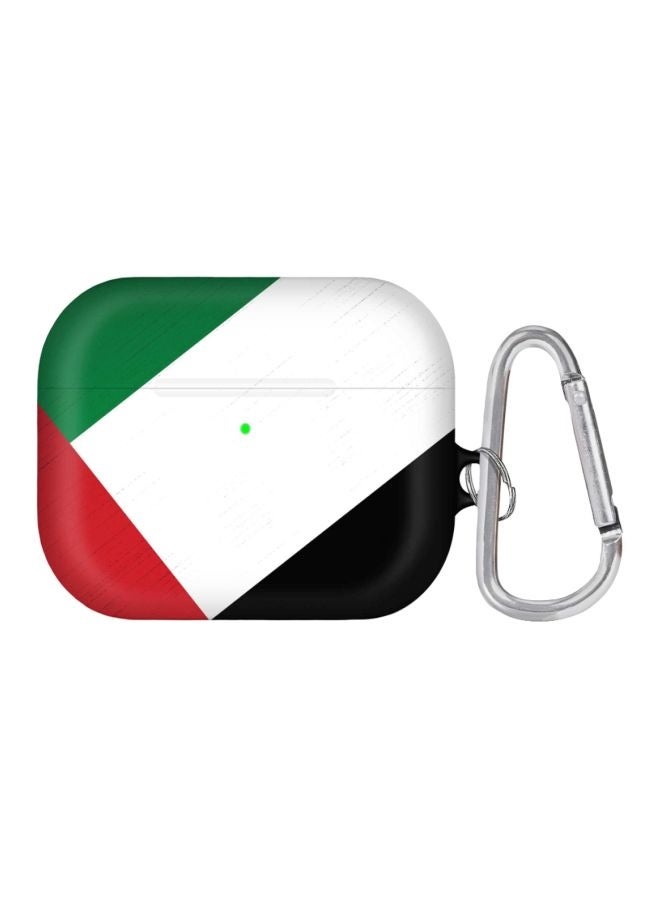 Stylizedd Flag Of UAE Printed AirPods Pro Case With Carabiner Multicolour