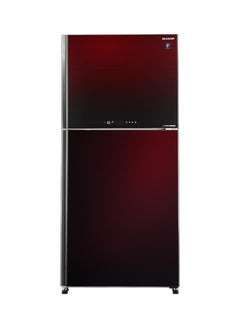 شارب ثلاجة بتقنية إنفرتر ببابين SJ-GV69G-RD أحمر داكن  - Image 1
