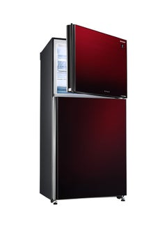 شارب ثلاجة بتقنية إنفرتر ببابين SJ-GV69G-RD أحمر داكن  - Image 2