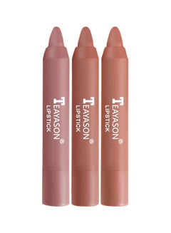 TEAYASON 3-Piece Matte Velvet Lipstick Pink  - Image 1
