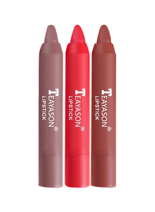 تي ياسون طقم أحمر شفاه مخملي مطفأ مكون من 3 قطع متعدد الألوان - Image 1