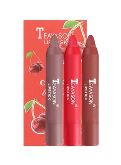TEAYASON 3-Piece Matte Velvet Lipstick Multicolour  - Image 2