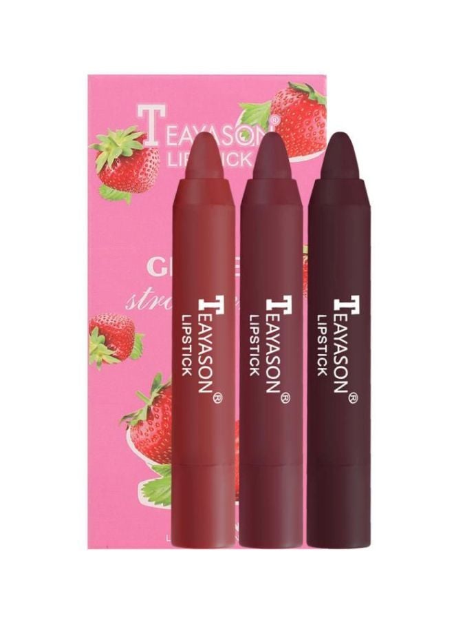 TEAYASON 3-Piece Matte Velvet Lipstick Multicolour - Image 2
