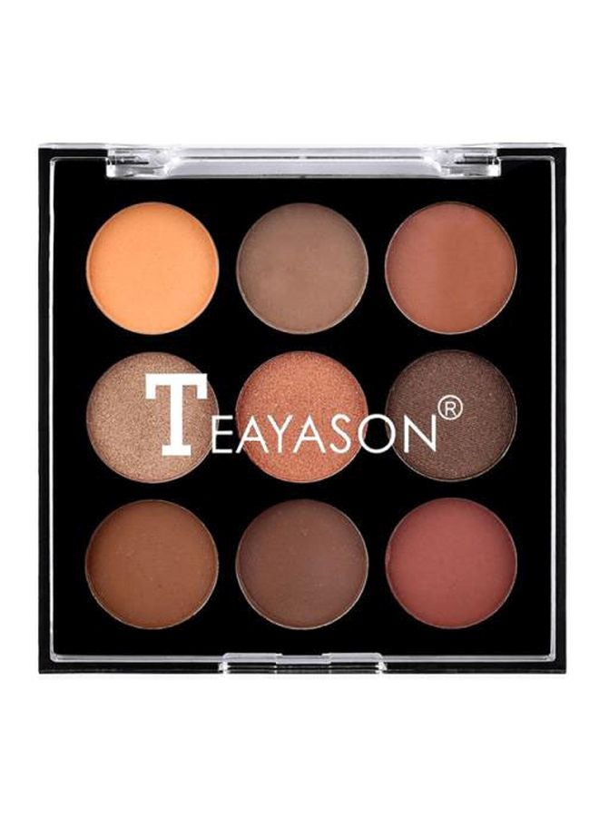 TEAYASON 9-Colour Pearlescent Matte Glitter Eyeshadow Palette Pigment 01 - Image 1