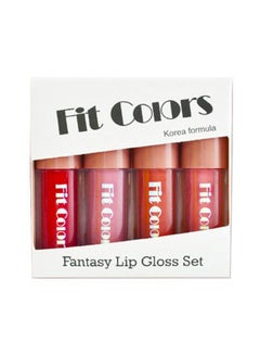 TEAYASON 4-Piece Fit Colors Fantasy Lip Gloss Set Multicolour  - Image 1