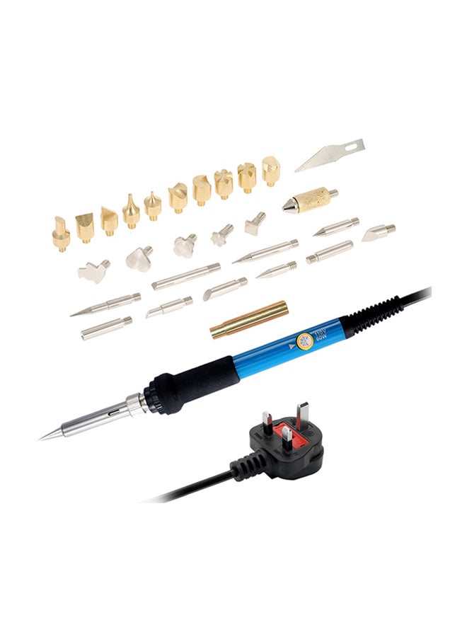 28-Piece Adjustable Temperature Welding Soldering Iron Kit Multicolour  - Image 1