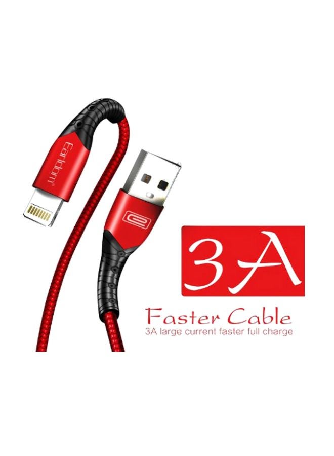 Earldom Type-C Fast Charging Cable Red/Black - Image 2