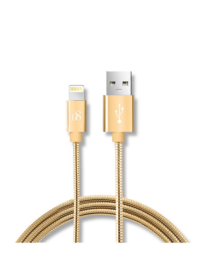 Original Tpe Micro USB Data Cable For Apple iPhone Gold - Image 1