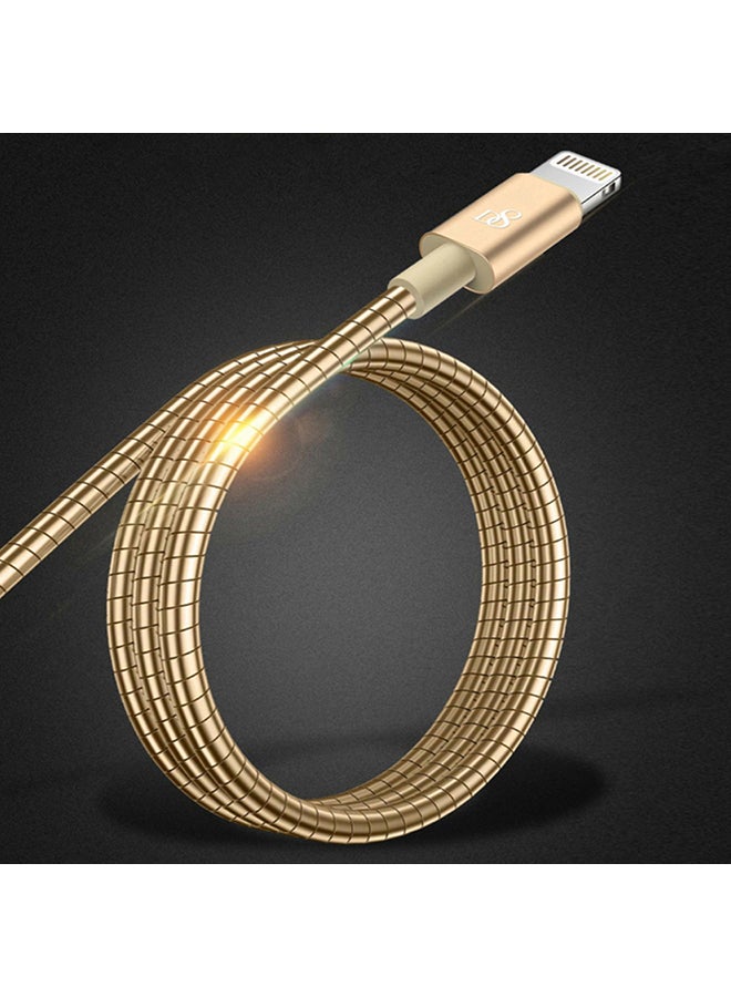Original Tpe Micro USB Data Cable For Apple iPhone Gold - Image 2
