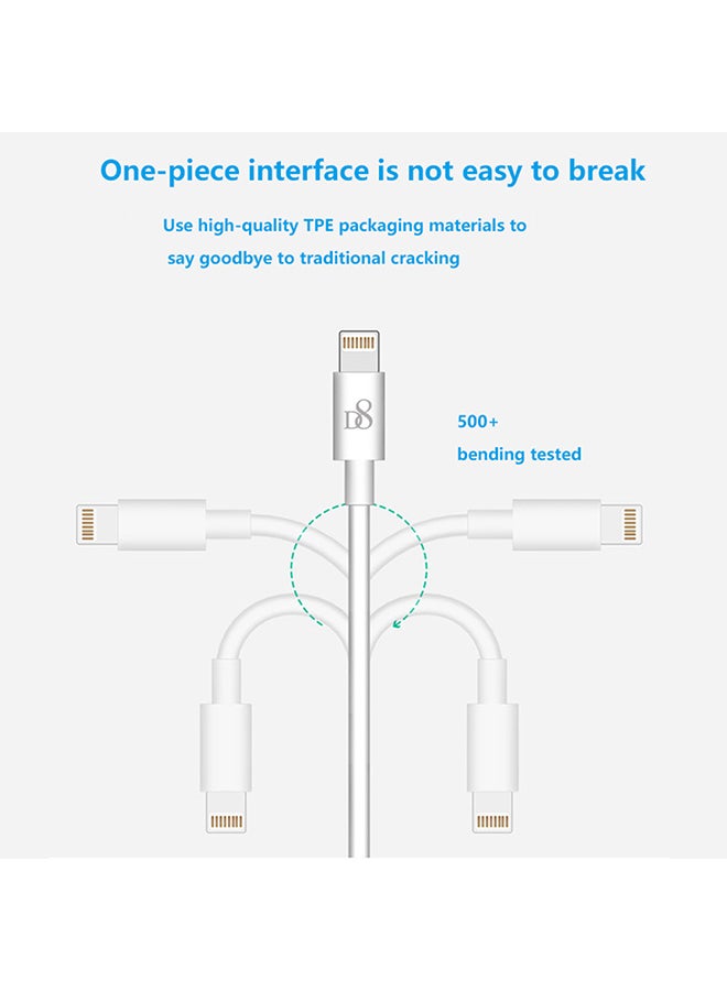 Original Tpe Micro USB Data Cable For Apple iPhone White - Image 5