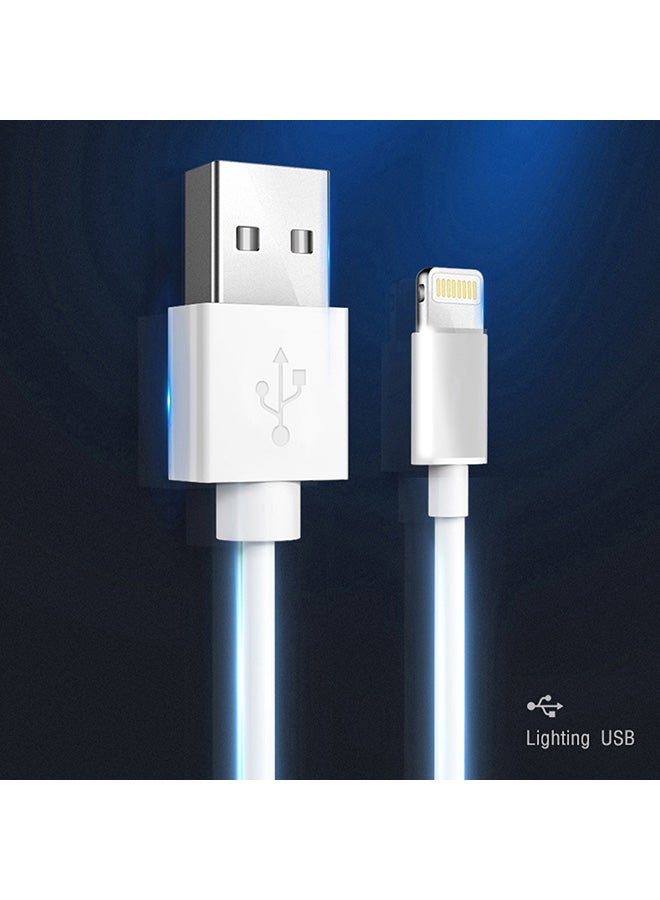 PVC Braided Micro USB Fast Charging Data Cable For Apple iPhone White - Image 4