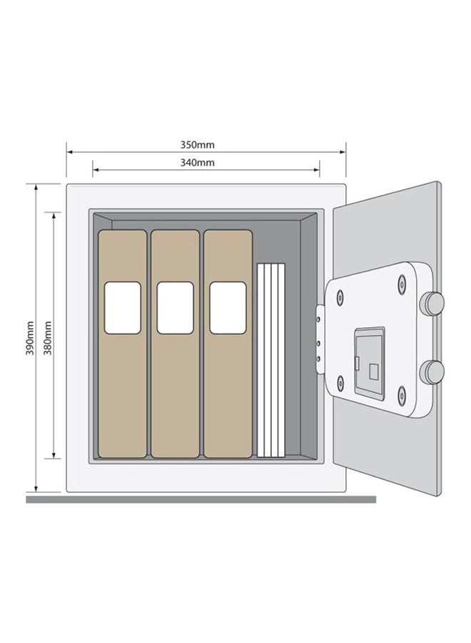 Yale - Large Value Safe With Digital Keypad YSV/390/DB1 Black 350x390mm - Image 1