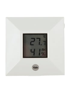 Yale Room Temperature Alarm And Humidity Sensor White  - Image 1