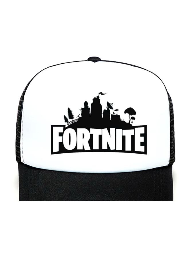 قبعة بيسبول مطبوعة بكلمة «Fortnite» أسود/ أبيض - Image 3