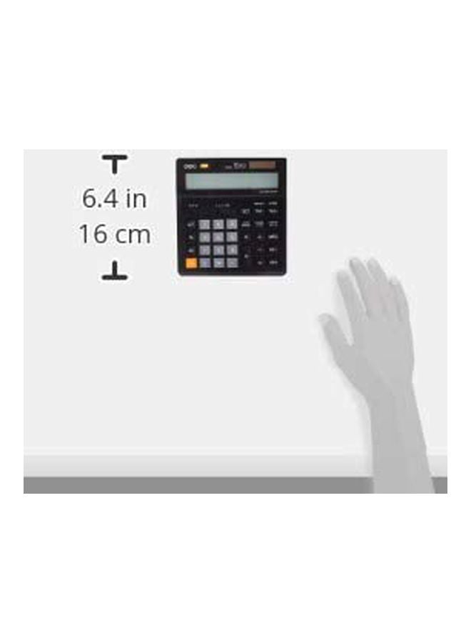 Deli Dual Power Digital Calculator Black  - Image 4