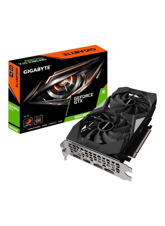 جيجابايت - بطاقة رسومات جي فورس GTX 1660 سوبر OC أسود/فضي - Image 1