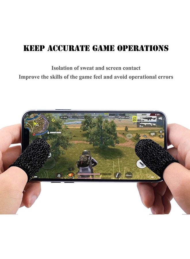 Just in Case Set Of 2 Mobile Game Controller Finger Sleeve Black  - Image 2