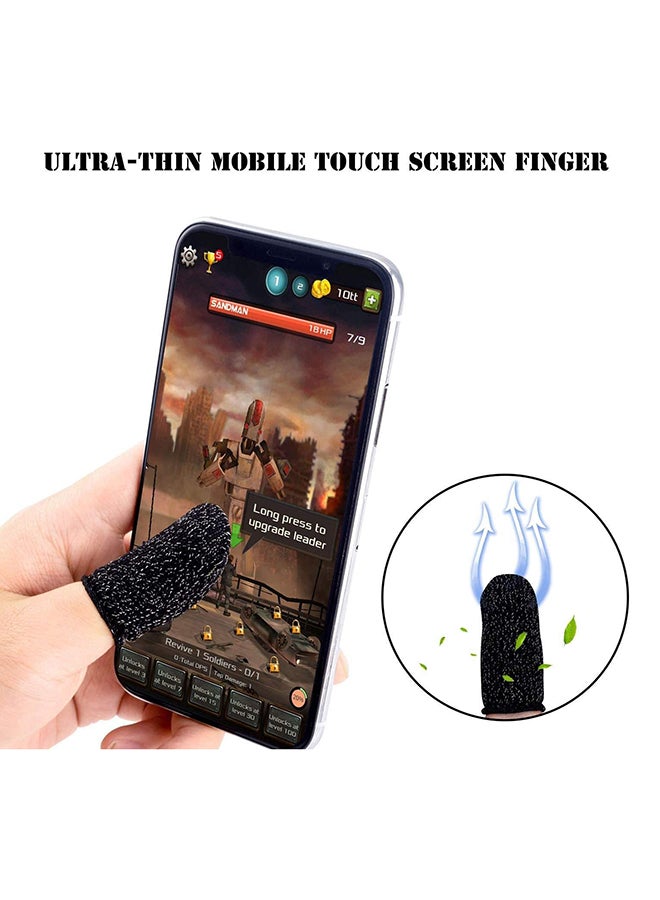 Just in Case Set Of 2 Mobile Game Controller Finger Sleeve Black  - Image 3