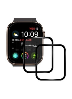 Foxcon 3Piece Tempered Glass Screen Protector 3D For Apple Watch 6/5/4 44mm Clear  - Image 1