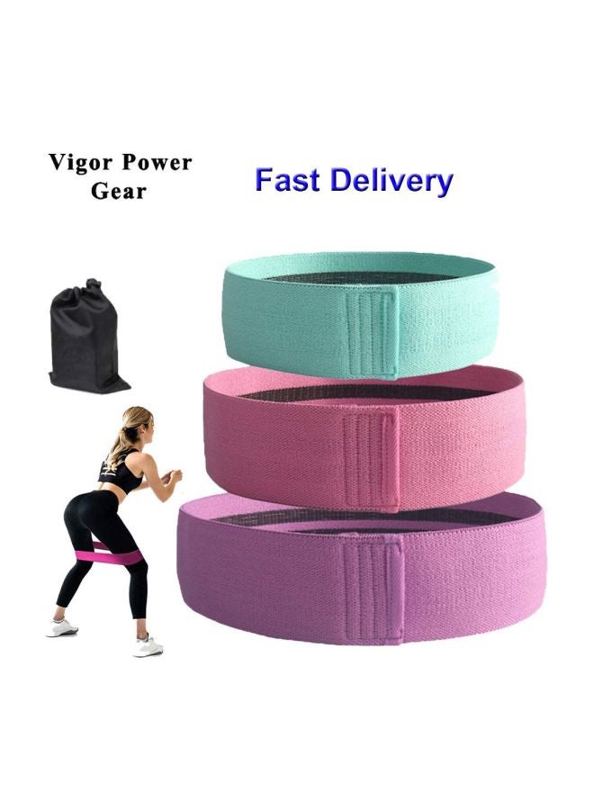 Cool Baby 3-Piece Resistance Band Small Band 66x8, Medium Band 76x8, Large Band 86x8cm - Image 3